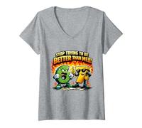 Mujer 6 7 Meme 67 Seis Siete Memes Camiseta Cuello V