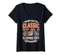Mujer 60. Geburtstag Mann Geschenk Motorrad Motorradfahrer 1966 Camiseta Cuello V
