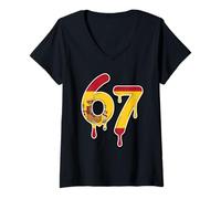 Mujer 67 Paraguay Six Seven Bandera Paraguaya Camiseta Cuello V