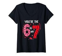 Mujer 67 You Are The 6 to My 7 Scale of 1-5 You'Re a 6-7 Valentine Camiseta Cuello V