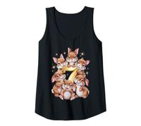 Mujer 7º Cumpleaños Conejo Niña Regalo 7 Años Camiseta sin Mangas
