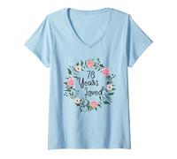 Mujer 78 Years Loved Men Women Floral 78 Year Old 78th Birthday Camiseta Cuello V