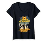 Mujer 80s 90s I Am From The Streetlight Meant Curfew Camiseta Cuello V