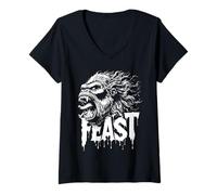 Mujer 96.4% Silverback Ropa de Gimnasio, Culturismo, Strongman, Comer Camiseta Cuello V