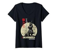 Mujer 96.4% Silverback Ropa de gimnasio, culturismo, Strongman, Samu Camiseta Cuello V