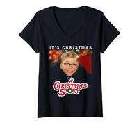 Mujer A Christmas Story Ralphie It's Christmas Camiseta Cuello V