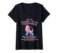 Mujer A MI nuera I Didn'T Give You The Gift of Life Camiseta Cuello V