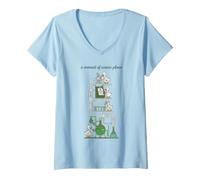 Mujer A Moment of Science Please Funny Cute Duck Chemistry Camiseta Cuello V
