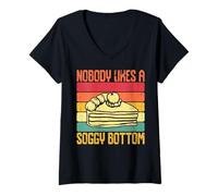 Mujer A Nadie le Gusta un Fondo empapado Camiseta Cuello V