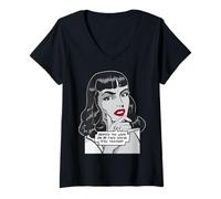 Mujer A Pesar de la Mirada en mi Cara, todavía estás Hablando de Arte Pop Camiseta Cuello V