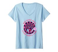 Mujer A quién le Importa lo Que piensen los demás (Snake Graphic) Camiseta Cuello V