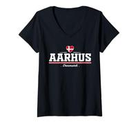 Mujer Aarhus Denmark Camiseta Cuello V