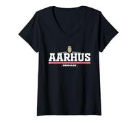 Mujer Aarhus Denmark/Danmark Camiseta Cuello V