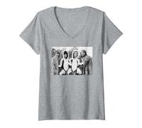 Mujer Abba en Navidad Super Trouper 1980 Camiseta Cuello V