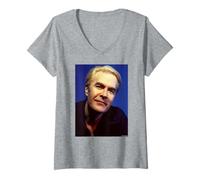 Mujer ABC Look of Love Cantante Martin Fry de Andy Willsher Camiseta Cuello V