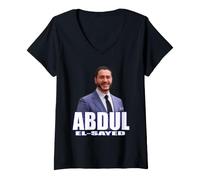 Mujer Abdul El-Sayed Camiseta Cuello V