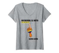 Mujer Abelardo El Tigre Presidente 2026 Colombia Firme Patria Camiseta Cuello V