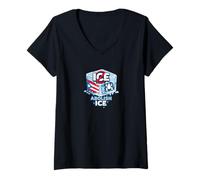 Mujer Abolir Ice Cube Puerto Rico Protesta de Resistencia Camiseta Cuello V
