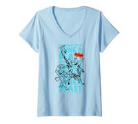 Mujer Abraza a tu Bestia Interior Madagascar Vuélvete Salvaje Camiseta Cuello V