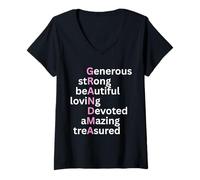 Mujer Abuela Amante Descripción Definición Significado Camiseta Cuello V