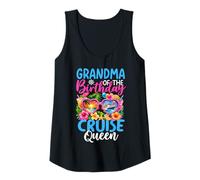 Mujer Abuela del Cumpleaños Cruise Queen Celebración De Vacaciones Camiseta sin Mangas