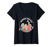 Mujer Abuelas Gone Wild Camiseta Cuello V