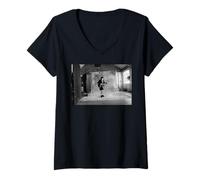 Mujer AC DC Classic Rock Guitarra Riff Schoolboy Stage Energy Camiseta Cuello V