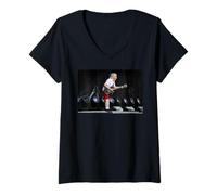 Mujer AC/DC Live Stage Schoolboy Guitarra Riff Energy Camiseta Cuello V