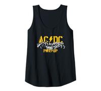 Mujer AC/DC Rock Music Band PWRUP Portrait Motion Camiseta sin Mangas