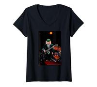 Mujer AC DC Rock Stage Energy A Guitarra Riff Live Power Camiseta Cuello V