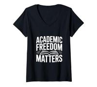 Mujer Académico Académico Libertad Matters Académico Camiseta Cuello V
