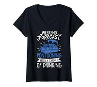 Mujer Accesorios para botes pontones Camiseta Cuello V