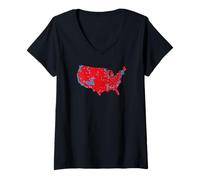 Mujer Accurate Map of 2024 Election Results Camiseta Cuello V
