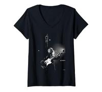 Mujer ACDC Angus Young Live 1979 por David Corio Camiseta Cuello V