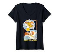 Mujer Achieve Your Dreams Sarcasm Retro Vintage Funny Adult Humor Camiseta Cuello V