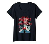 Mujer Acrofobia Miedo A Las Alturas Vértigo Camiseta Cuello V