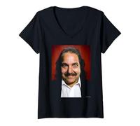 Mujer Actor de Cine para Adultos Ron Jeremy de Michael Grecco Camiseta Cuello V