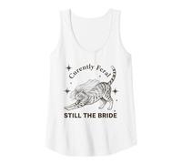 Mujer Actualmente Feral Still The Bride Bachelorette Cat Camiseta sin Mangas