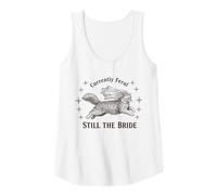 Mujer Actualmente Feral Still The Bride Bachelorette Cat Camiseta sin Mangas