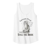Mujer Actualmente Feral Still The Bride Funny Cat Wedding Camiseta sin Mangas