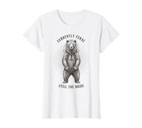Mujer Actualmente Feral Todavía La Novia Oso Bachelorette Camiseta