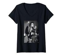 Mujer Adam Ant Live New Wave Cantante de David Corio Camiseta Cuello V