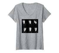 Mujer Adam Ant Retratos Hoja de Contacto Chris Duffy Fotografía Camiseta Cuello V