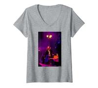 Mujer Adam Green Amigos De Mío Cantante En Vivo 2003 por Andy Willsher Camiseta Cuello V