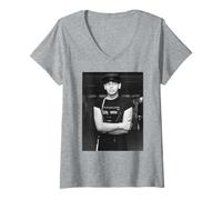 Mujer Adornos Vivos de Gary Numan '81 Dance Era Camiseta Cuello V