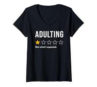 Mujer Adultar una Estrella no es lo Que esperaba no recomendaría Camiseta Cuello V