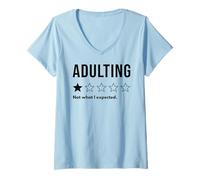 Mujer Adultar una Estrella no es lo Que esperaba no recomendaría Camiseta Cuello V