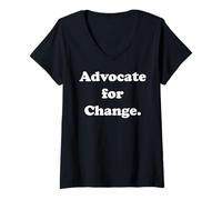 Mujer Advocate For Change Social Awareness Movement Camiseta Cuello V