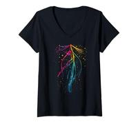 Mujer Aerialist - Aerial silk yoga - Sedas aéreas Acrobacia Camiseta Cuello V