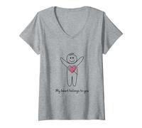 Mujer Afirmaciones positivas Que se sienten Bien Citas motivacionales Camiseta Cuello V